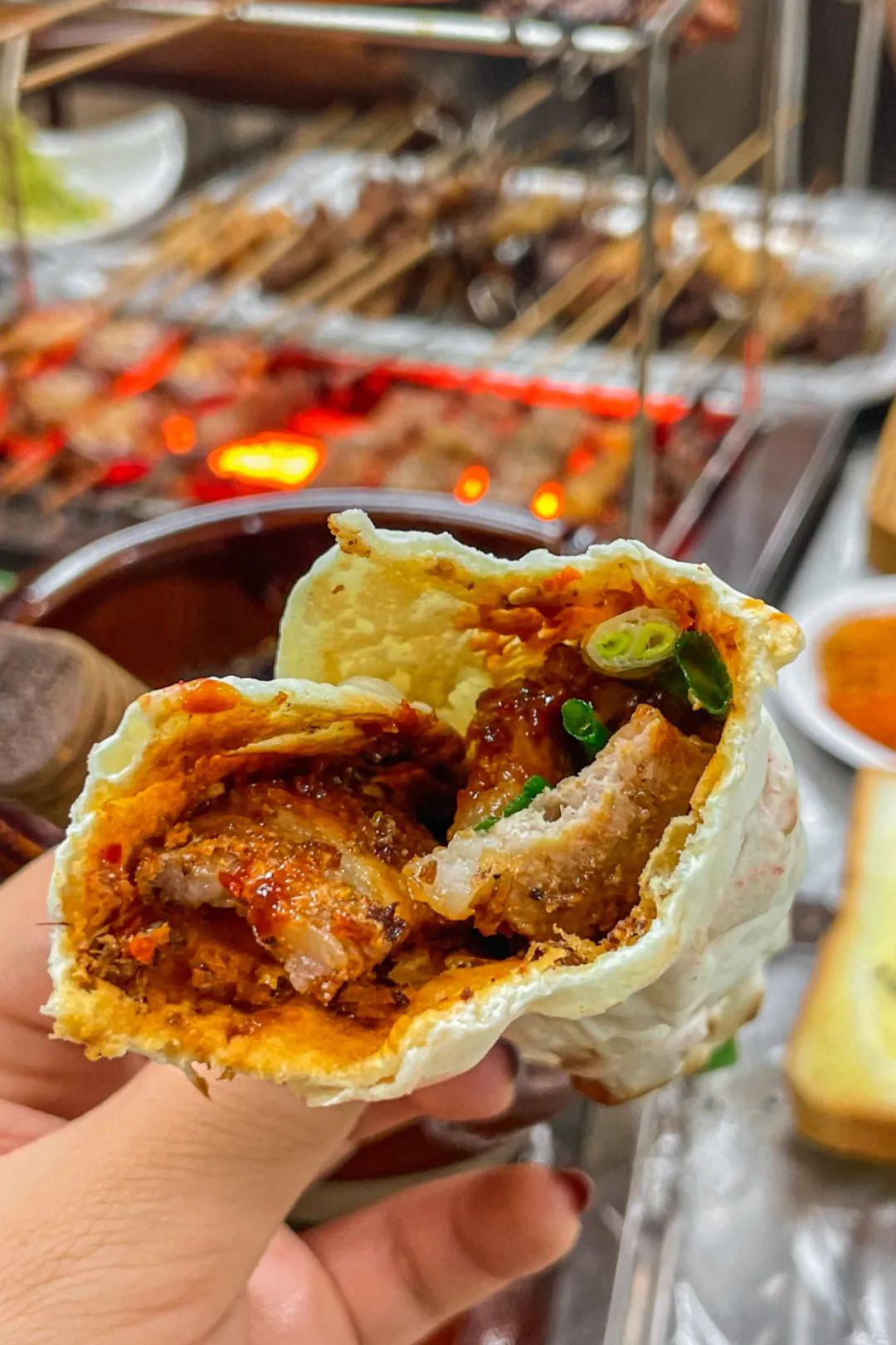 Image related to Zibo's Meat-Wrapped Flatbread: Just a Glimpse into Shandong's Vast BBQ Universe