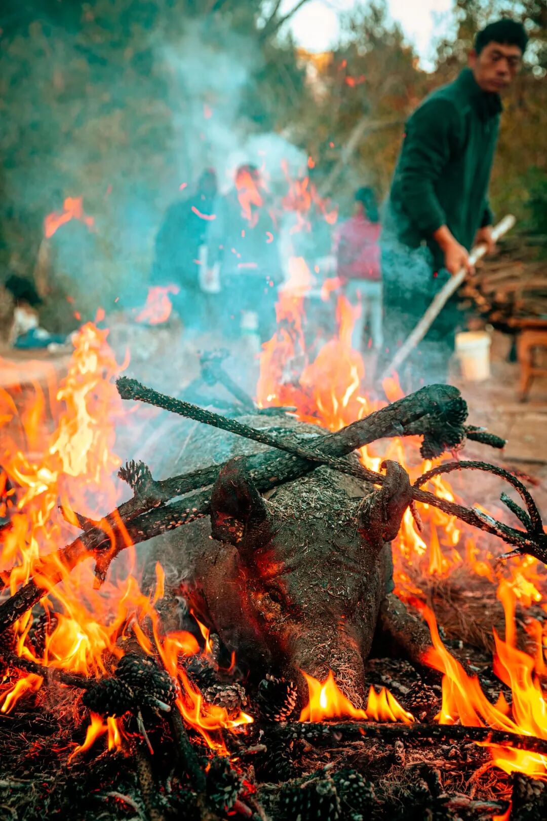 Image related to China's Wildest BBQ Province: Whole Pigs, Mushrooms, Even Insects—Nothing's Off the Grill!