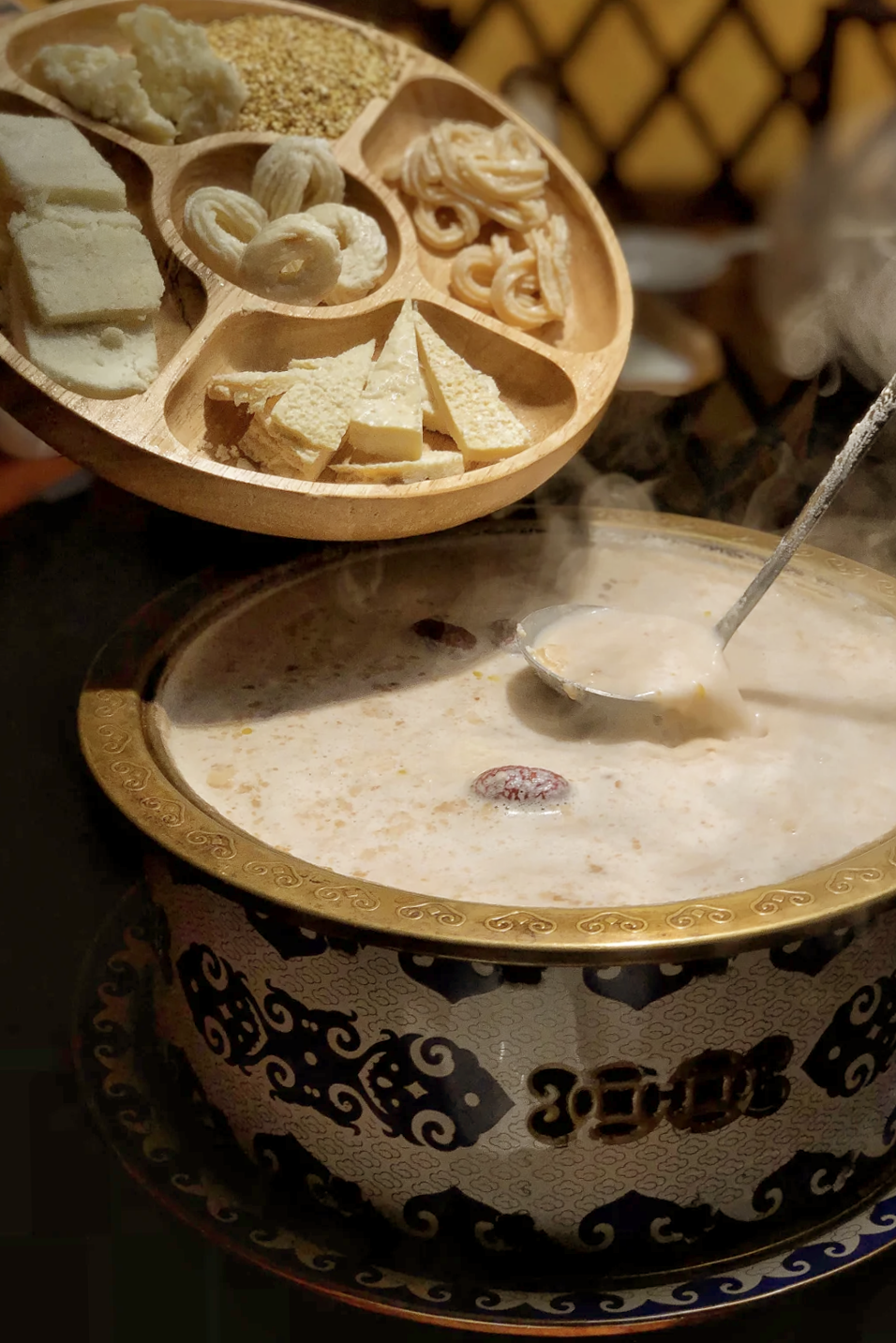 Image related to How Bold Can Mongolian Cuisine Get? Hotpotting Lamb in Milk Tea!